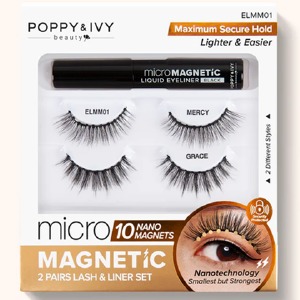 Poppy & Ivy Mercy Micro Magnetic Eyelash & Eyeliner Set - #ELMM01 - Mercy & Grace Poppy & Ivy Mercy Micro Magnetic Eyelash & Eyeliner Set - #ELMM01 - Mercy & Grace