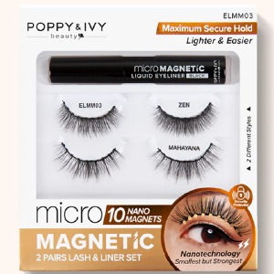 Poppy & Ivy Mercy Micro Magnetic Eyelash & Eyeliner Set - #ELMM03 - Zen & Mahayana Poppy & Ivy Mercy Micro Magnetic Eyelash & Eyeliner Set - #ELMM03 - Zen & Mahayana