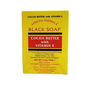 African Formula Black Soap - Coco Butter & Vit E - 3.5oz