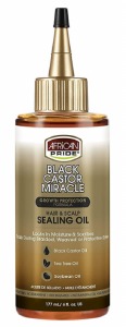 African Pride Black Castor Miracle Sealing Oil 4oz
