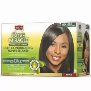 African Pride Olive Miracle Super Deep Conditioning Anti-Breakage No-Lye Relax