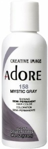 Adore Semi-Permanent Hair Color - 158 - Mystic Gray - 4oz