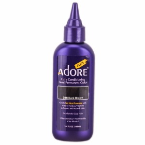 Adore Plus Semi-Permanent Hair Color - 388 - Dark Brown - 3.4oz