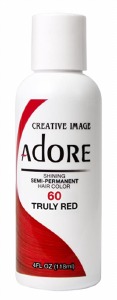 Adore Semi-Permanent Hair Color #60 Truly Red 4oz