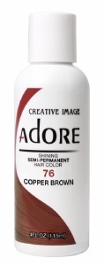 Adore Semi-Permanent Hair Color - 076 - Copper Brown - 4oz