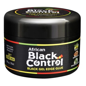 African Black Control Black Gel Edge Glue 10oz