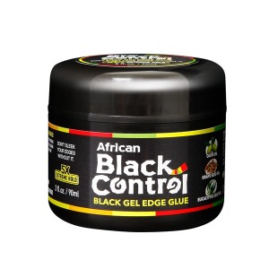 African Black Control Black Gel Edge Glue 3oz