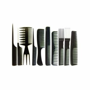 Annie Professional Comb Set 10pcs #0081 - Black