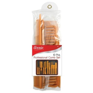 Annie Professional Comb Set 10pcs #82 - Bone