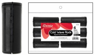 Annie Cold Wave Rod - X-Jumbo - 6 Pack - #1121 - Black