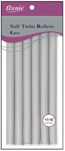 Annie Soft Twist Rollers - 10" - 6 Pack - #1209 - Gray
