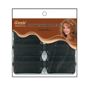 Annie Silky Satin Rollers Jumbo 6ct #1240