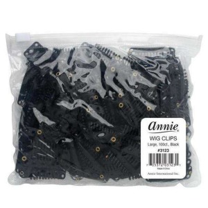 Annie Large Wig Clips 100 pcs #3123 - Black