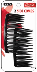 Side Combs Large, Black #3201