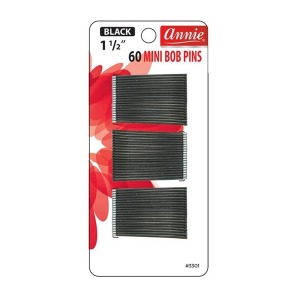 Mini Bob Pin 1 1/2" 60ct #3301 - Black Mini Bob Pin 1 1/2" 60ct #3301 - Black