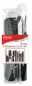 Annie Professional Comb Set - #0081 - Black