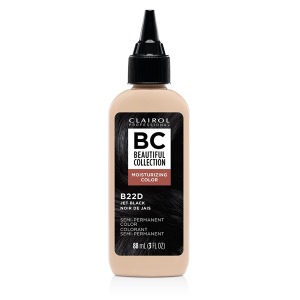 Clairol Beautiful Collection Moisturizing Semi-Permanent Color 3oz # B22D - Jet Black
