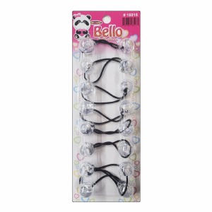 Bello Twin-Bead Hair-Knockers - 20mm - #16016 - Clear