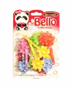 Bello Barrettes Flowers Assorted #20109