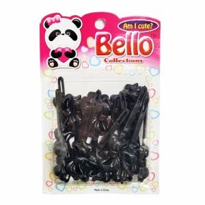 Bello Hair Barrettes - Bows - #27302 - Black