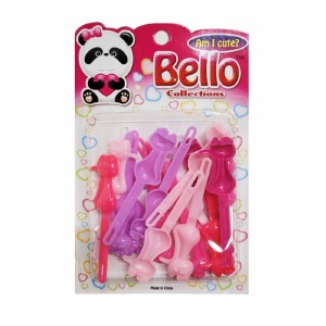 Bello Hair Barrettes - Cat - #27807 - Assorted Pink