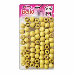 Bello Small Hair Beads - Wood - #38203 - Light Brown