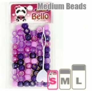 Bello Medium Beads in Small Package - Assorted Purple #38732