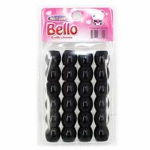 Bello Jumbo Hair Beads - Small Package - Black #38902