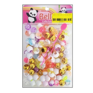 Bello Large Hair Beads - Large Package - Assorted Color Swirl #39979