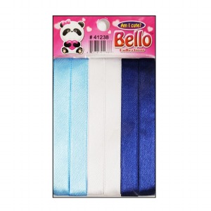 Bello 12mm Hair Ribbons - 6 Strips - #41238 Blue Tone Bello 12mm Hair Ribbons - 6 Strips - #41238 Blue Tone