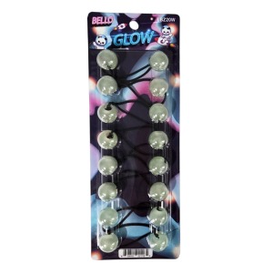Bello Twin-Bead Hair-Knockers - 20mm - #LBZ20W