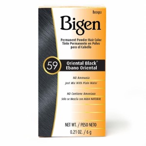 Bigen Permanent Hair Color - #59 - Oriental Black