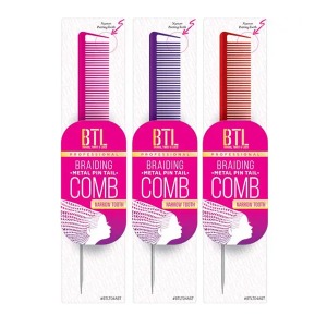 BTL Braiding Metal Pin Tail Narrow Tooth Comb #BTLT04