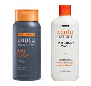 Cantu Men's 3-In-1 Shampoo Conditioner Body Wash 13.5oz