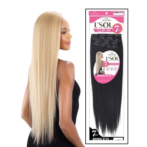 L'Sol 7pcs Clip-in 24 Inch - Natural Straight - # 2
