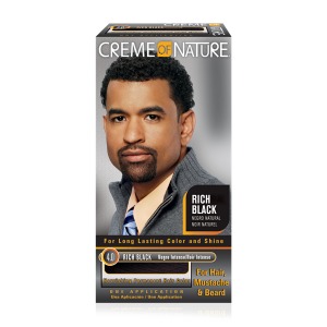 Creme of Nature Certified Natural Men's Gel Hair Color - 4.0 Rich Black