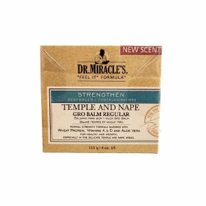 Dr Miracle's Temple and Nape Gro Balm - For Healthy Hair Growth - Regular 4oz