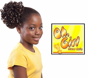 Oh Girl Kid's Curl Set Drawstring Ponytail - # T1B/33