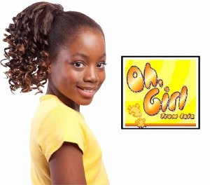 Oh Girl Kid's Elegance Drawstring Ponytail - # T1B/27