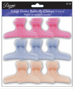 Diane Large Frosty Butterfly Clamps 3 1/4'' #D13F