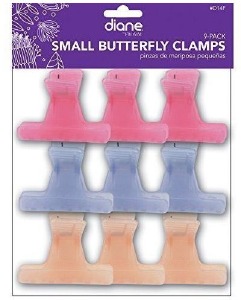 Diane Butterfly Clamps Small Frosty 9-pack #D14F