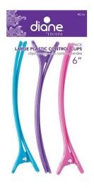 Diane Large Plastic Control Clips 6'' #D16