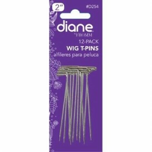 Diane Wig T-Pins, Silver 2'', 12pk#D254