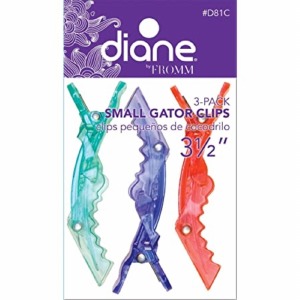 Diane Small Gator Clips, 3 count, Assorted #D81C
