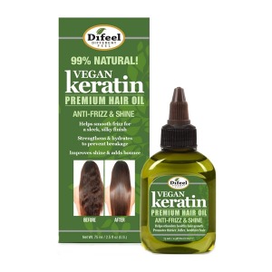 Difeel Vegan Keratin Premium Hair Oil 2.5oz