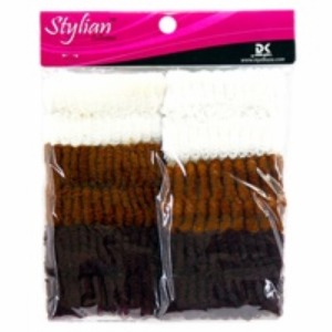 Stylian Scrunchies #62007 - Brown Assorted
