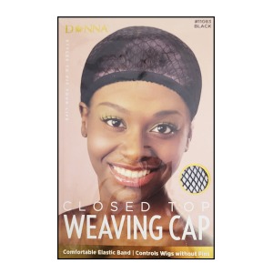 Donna Closed Top Weaving Cap #11083 - Black Donna Closed Top Weaving Cap #11083 - Black