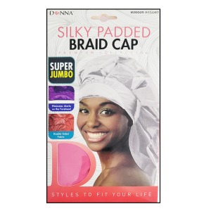 Donna Silky Padded Braid Cap Super Jumbo #20025 - Assorted Color Donna Silky Padded Braid Cap Super Jumbo #20025 - Assorted Color