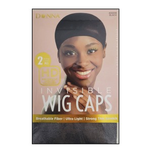Donna HD Invisible Wig Caps (2pcs) #22238 - Black