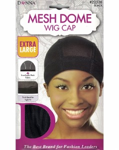 Donna Mesh Dome Wig Cap #22538 - # Black